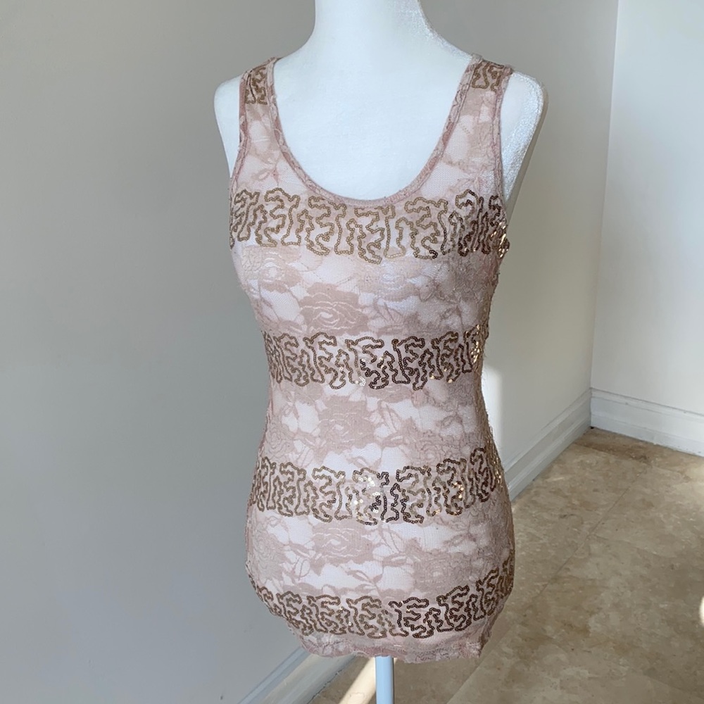 Sequin tank top!